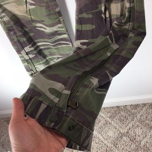 bootcut camo pants